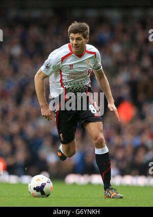 Fußball - Barclays Premier League - West Ham United / Liverpool - Upton Park. Steven Gerrard aus Liverpool Stockfoto