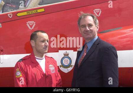 Geoff Hoon Red Arrows Stockfoto