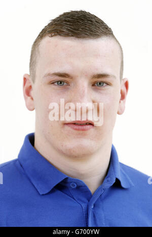 Sport - Team Scotland Boxen, Wrestling und para-Bowls Teamankündigung für Commonwealth Games - Olympia Boxing Gym. Glasgow 2014 Commonwealth Games Team Scotland Wrestler Lewis Waddell 86kg, während der Ankündigung im Olympia Boxing Gym, Glasgow. Stockfoto