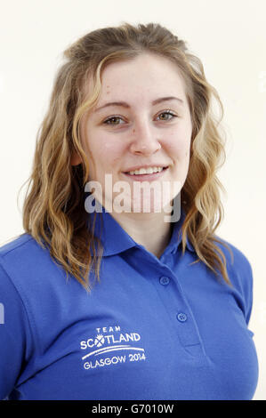 Sport - Team Scotland Boxen, Wrestling und para-Bowls Teamankündigung für Commonwealth Games - Olympia Boxing Gym. Glasgow 2014 Commonwealth Games Team Scotland Wrestler Shannon Hawke 53kg, während der Ankündigung im Olympia Boxing Gym, Glasgow. Stockfoto