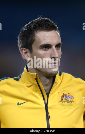 Fußball - International freundlich - Australien / Ecuador - Den. Matt Spiranovic, Australien Stockfoto