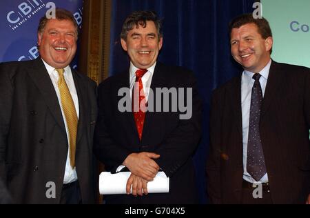 Gordon Brown CBI Konferenz Stockfoto