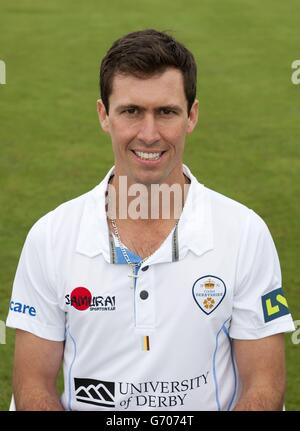 Cricket - 2014 Derbyshire CCC Medientag - 3aaa County Ground Stockfoto