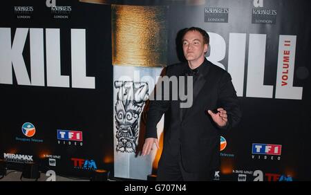 Regisseur und Jurymitglied Quentin Tarantino kommt zur Aftershow-Party Kill Bill 2 im Baoli Club in Port Pierre Canto im Rahmen der 57. Filmfestspiele von Cannes in Frankreich. Stockfoto