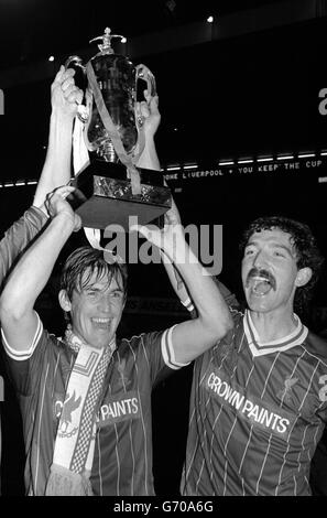 Liverpool-Milch-Cup-Sieg 1984 Stockfoto