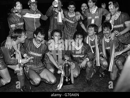 Liverpool-Milch-Cup-Sieg 1984 Stockfoto