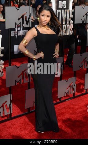 Die MTV Movie Awards 2014 - Arrivals - Los Angeles. Nicki Minaj bei der Ankunft bei den MTV Movie Awards 2014 im Nokia Theater L.A. Live, Los Angeles. Stockfoto