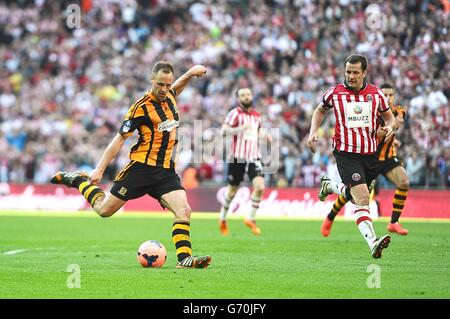 Fußball - FA-Cup - Final Semi - Hull City gegen Sheffield United - Wembley-Stadion Stockfoto