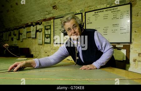 Veteranen erneut Dover Castle Stockfoto