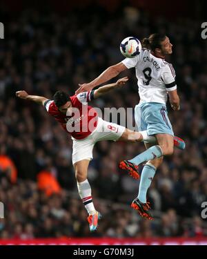 Fußball - Barclays Premier League - Arsenal V West Ham United - Emirates Stadium Stockfoto