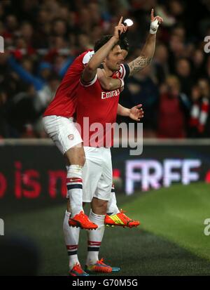 Fußball - Barclays Premier League - Arsenal V West Ham United - Emirates Stadium Stockfoto