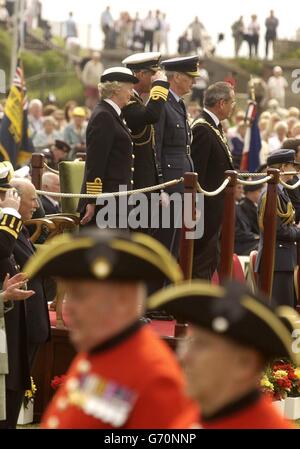 Prince Of Wales d-Day Zeremonie Stockfoto