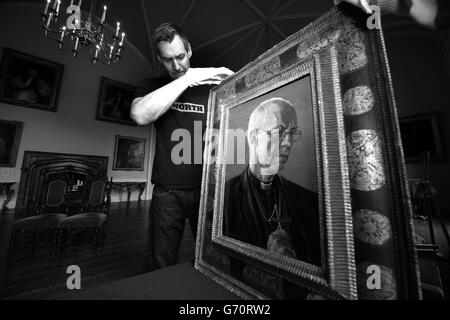 Erzbischof von Canterbury Porträt geht auf dem display Stockfoto