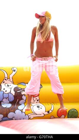 Jodie Marsh T4 Popbeach Stockfoto