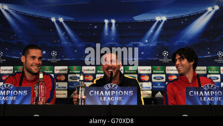 Fußball - UEFA Champions League - Halbfinale-Finale - Rückspiel - Chelsea V Atletico Madrid - Atletico Madrid Pressekonferenz und T.... Stockfoto