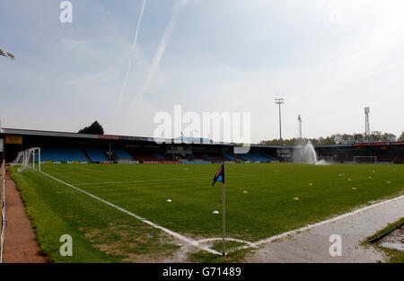 Ein allgemeiner Blick auf den Glanford Park von Scunthorpe United vor der Sky Bet League Two. DRÜCKEN SIE VERBANDSFOTO. Bilddatum: Montag, 21. April 2014. Siehe PA Geschichte FUSSBALL Scunthorpe. Das Foto sollte lauten: Richard Sellers/PA Wire. Stockfoto