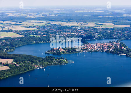 Ratzeburg, Lauenburgische gesehen, Domsee, Schleswig-Holstein, Deutschland Stockfoto