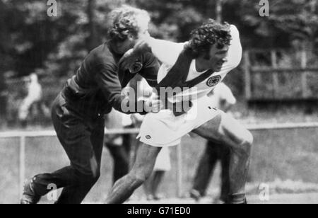 Fußball - WM 1974 - Schottland-Training Stockfoto