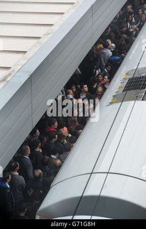 U-Bahn-Streik Stockfoto