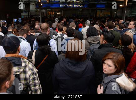 U-Bahn-Streik Stockfoto