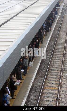 U-Bahn-Streik Stockfoto