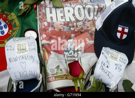 Tod von Stephen Smith Euro 2004 Stockfoto