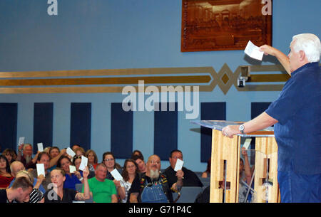 Minister Jesse Duplantis Predigten. Stockfoto
