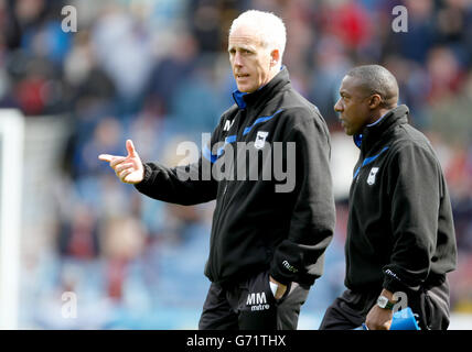 Fußball - Sky Bet Championship - Burnley gegen Ipswich - Turf Moor. Ipswich Town Manager, Mick McCarthy und der Assistent Terry Connor Stockfoto