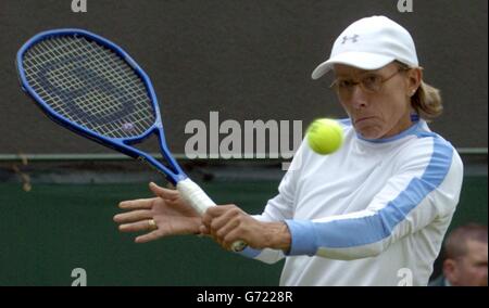 Martina Navratilova - Wimbledon Stockfoto