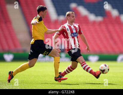 Fußball - FA Vase - Finale - Sholing V West Auckland Stadt - Wembley-Stadion Stockfoto