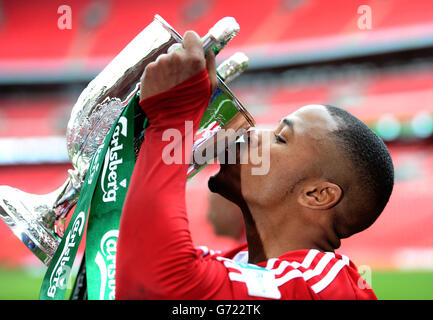 Fußball - FA Vase - Finale - Sholing V West Auckland Stadt - Wembley-Stadion Stockfoto