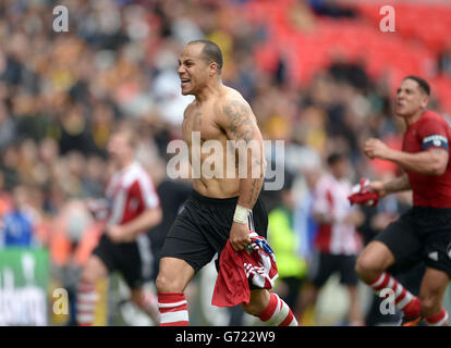 Fußball - FA Vase - Finale - Sholing V West Auckland Stadt - Wembley-Stadion Stockfoto