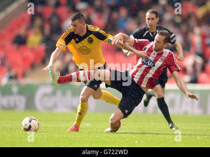 Fußball - FA Vase - Finale - Sholing V West Auckland Stadt - Wembley-Stadion Stockfoto