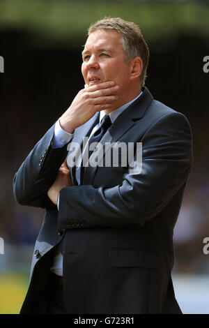 Fußball - Sky Bet League One - Play Off - Halbfinale - Erstes Teilstück - Peterborough United gegen Leyton Orient - London Road Stadium. Manager Darren Ferguson, Peterborough United Stockfoto