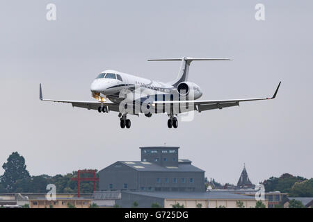 Embraer Legacy 600 (EMB-135BJ) corporate jet-A6-ADL. Stockfoto