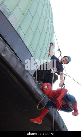 Spiderman Tussauds Planetarium Stockfoto