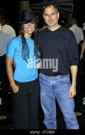 Alicia Keys - Online-Musik-Start Stockfoto