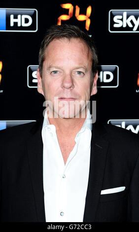 Kiefer Sutherland bei der 24: Live Another Day UK Premiere im Old Billingsgate, London. Stockfoto