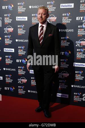 Boris Becker bei den BT Sport Industry Awards 2014 bei Battersea Evolution, London. Stockfoto