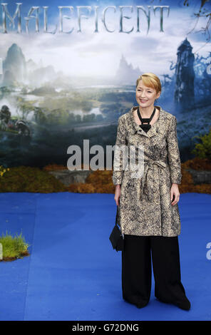 Lesley Manville bei der Premiere von Maleficent im Kensington Palace, London. Stockfoto