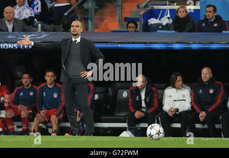 Fußball - UEFA Champions League - Halbfinale-Finale - Hinspiel - Real Madrid V Bayern München - Santiago Bernabeu Stockfoto