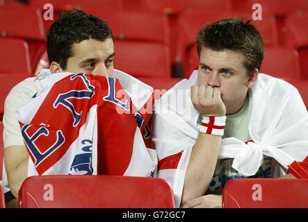 England gegen Portugal Stockfoto