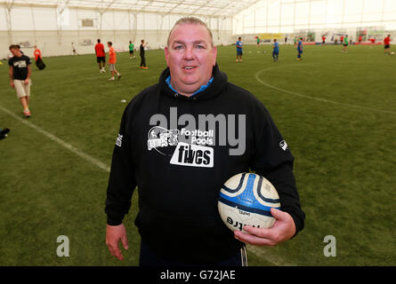 Fußball - Pools StreetGames Fußball Fives - Cardiff Stockfoto