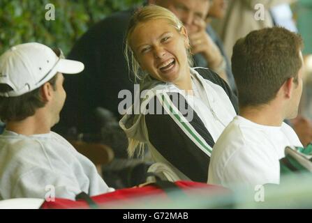 Maria Sharapova Wimbledon 2004 Stockfoto