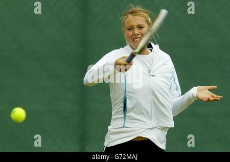 Maria Sharapova Wimbledon 2004 Stockfoto