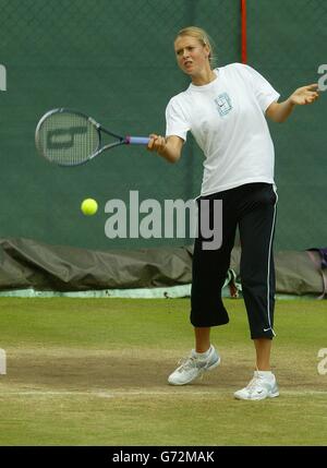 Maria Sharapova Wimbledon 2004 Stockfoto