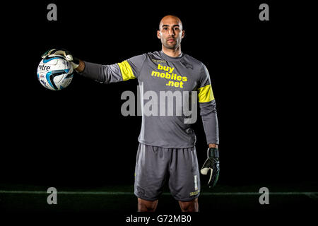 Fußball - Sky Bet Championship - Derby County Play Off Feature 2013/14 - Moore Farm Training Ground. Derby County Torwart Lee Grant Stockfoto