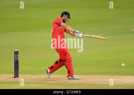 Cricket - NatWest T20 Blast - North Division - Nottinghamshire Outlaws / Lancashire Lightning - Trent Bridge. Tom Smith von Lancashire Lightning in der Schlagaktion Stockfoto