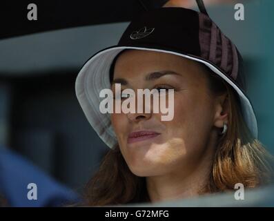 Martina Hingis Wimbledon 2004 Stockfoto