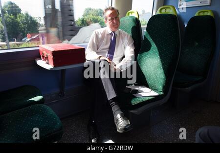 Premierminister David Cameron Besuch in Essex Stockfoto